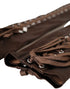 Dolce & Gabbana Brown Acetate Lace Up Fingerless Gloves